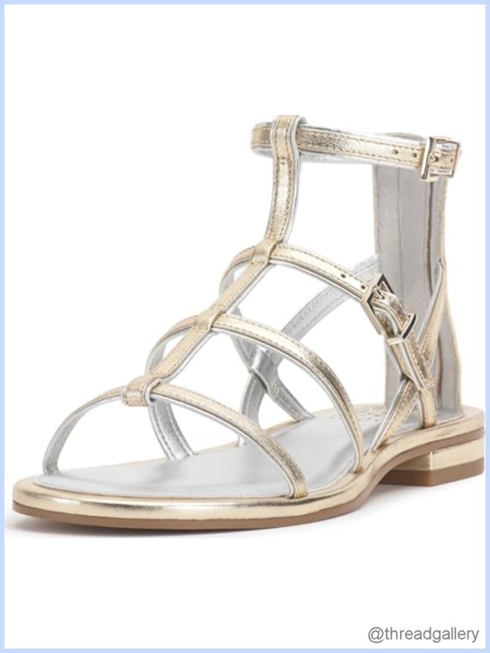 Vince Camuto Luane Gladiator Flat Sandals Leather